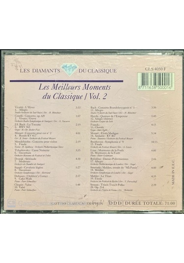 Les Meilleurs Moments Du Classique Vol. 2 Classic Cd