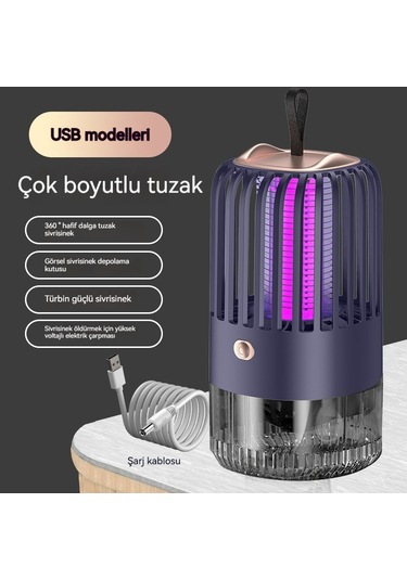 Jian Fan Elektrikli Sivrisinek Kovucu Lambaşarj Açıkev Usb Sivrisinek Kovucu İkisi Bir Arada Sivrisinek Kovucu