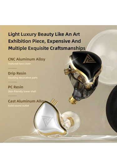 Kulaklık, Kalın Alüminyum İç Kulaklık, Kablolu Mikrofonlu, Siyah