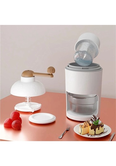 Jialan Manuel Buz Kırıcı Döner Buz Kırıcı Traş Beyaz