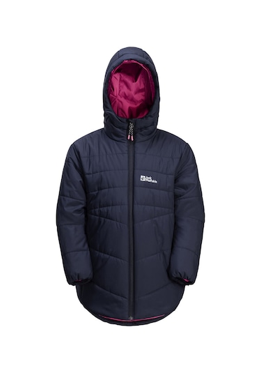 Jack Wolfskin Unısex Çocuk Outdoor Montu Solyd Ins Lacivert Su İtici