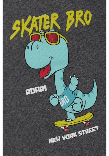 Breeze Girls & Boys Erkek Çocuk Uzun Kollu Tişört Kaykaycı Gözlüklü Dinozor Baskılı 1-4 Yaş, Koyu Gri Melanj-koyu Gri Melanj Koyu Gri Melanj Breeze Girls & Boys Erkek Çocuk Uzun Kollu Tişört Kaykaycı Gözlüklü Dinozor Baskılı 1-4 Yaş, Koyu Gri Melanj-koyu Gri Melanj Koyu Gri Melanj