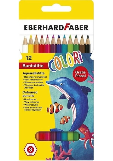 Eberhard Faber Suluboya Kalemi 12 Renk