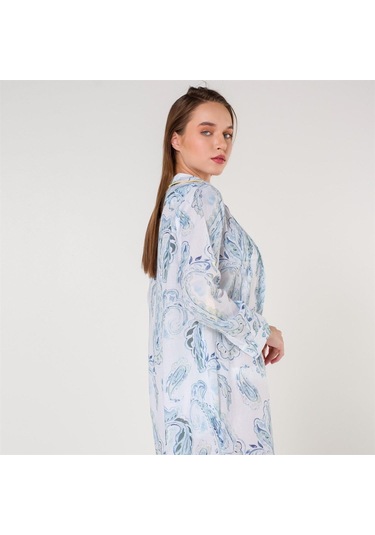 Helen Vual Plaj Gömlek Elbise Yeşil