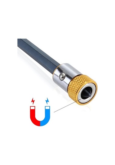 1pc1 Evrensel Tornavida Manyetik Halka 1/4"evrensel Metal Tornavida Matkap Ucu Manyetik Halka Şaft Korozyon Önleyici Güçlü Halka 4465