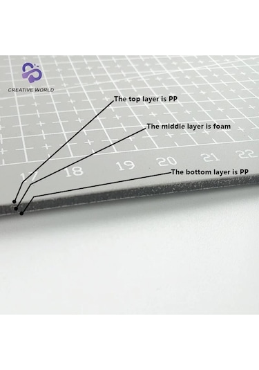 Kesim matı kesim altlığı A2 GRİ renk çift taraflı 45*60cm