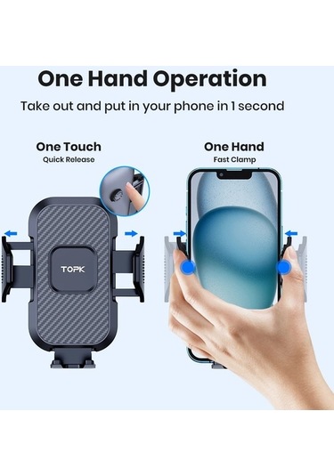 Createtech Topk Evrensel Araç Montaj Telefon Tutucu Vantuz Tabanı Ile Dashboard Araba Cep Telefonu For Dashboard - Küçük Boyutlu -