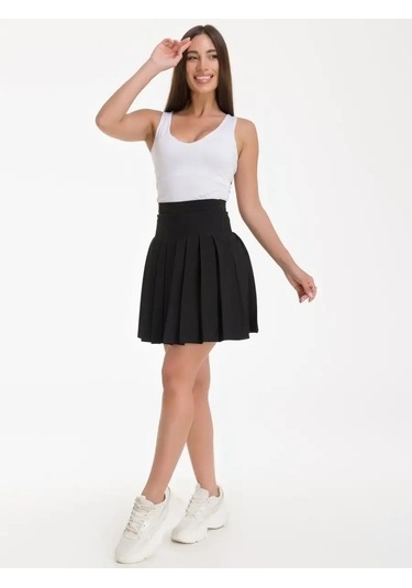 Irma N Mini Tenis Etek 76805894 Siyah Mat