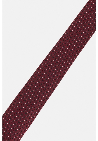 Süvari Açık Bordo Baskılı Kravat Açık Bordo
