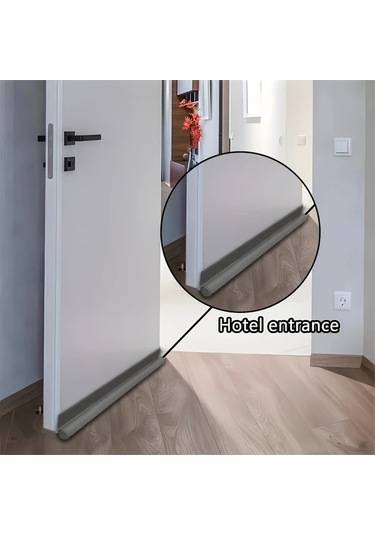 Topnotch Koyu Kahve Renk 1 Adet Kendinden Yapışkanlı Kapı Altı Contası Ses Yalıtımı Toz Geçirmez Su Geçirmez Rüzgar Geçirmez Diğer