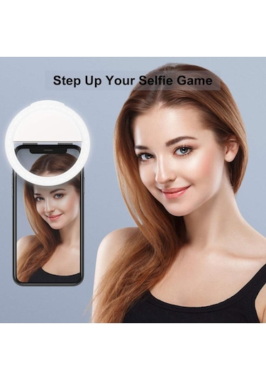Yifomall "28 Led'li Profesyonel Selfie Halka Işığı - 3 Aydınlatma Modu, Usb Şarj, Taşınabilir"