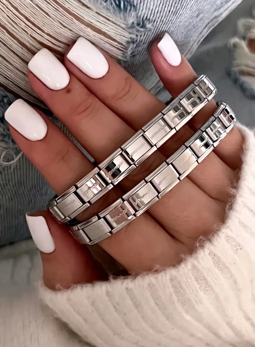 Vally Tıme Nomination Nomineyle 2 Adet Çift Bilezikler 397427847 Gri