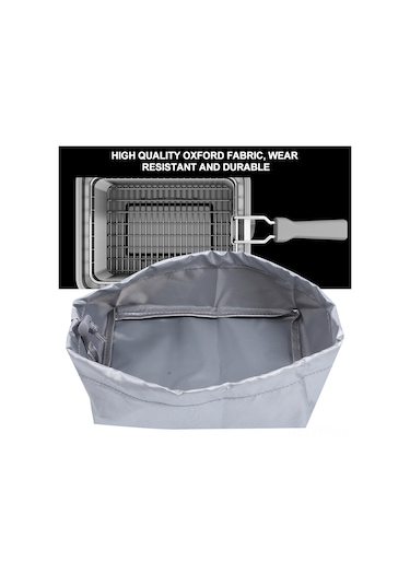 Hangfox Fritöz Korumalı Kılıf, 420d Oksford Kumaş, Toz Ve Hasara Karşı Koruma, 20x15x8 Cm, Gümüş Rengi