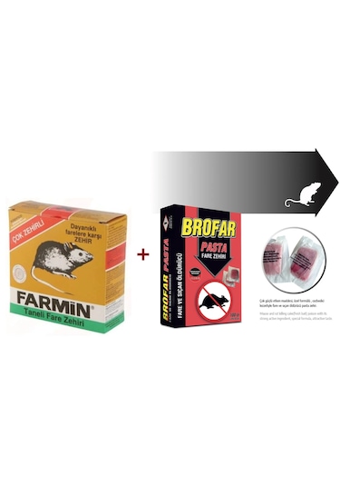 Fare Savar ,fare İle Mücadele İçin Fare Pasta 10gr X 10 + Farmin