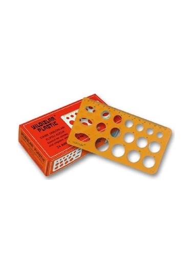 Yıldızlar 025 Daire Şablon Elipsli Küçük Sarı