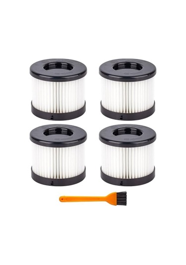 Milwaukee 49-90-0160 0882-20 M18 Kompakt Elektrikli Süpürge İçin 4'lü Paket 49-90-0160 Hepa Kuru Filtre 1 Temizleme Fırçası İle