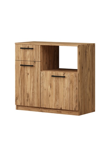 Elis Kahve Köşesi Raflı Çok Amaçlı Dolap Atlantik Çam Atlantik Çam