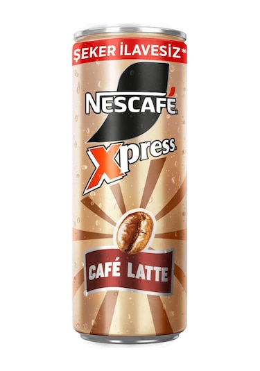 Nescafe Xpress Café Latte Şekersiz 250 Ml X 12 Adet Hazır