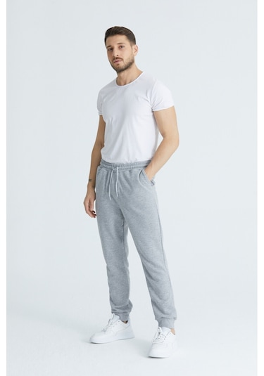 Twenty3 Erkek Basic 3 İplik Regular Fit Paçası Ribanalı Eşofman 001