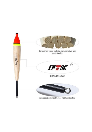 Ftk Barguzinsky Köknar Sarı Siyah 10 Adet/grup Balıkçılık Şamandıra Uzunluğu 15.5-17 Cm Şamandıra Ağırlığı 2g-6g Float 2g Length 19cm