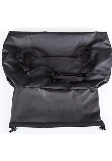 Motosiklet Travel Seyahat Çantası Pvc Branda Kumaş Touring Tur Çanta 50 Litre Siyah