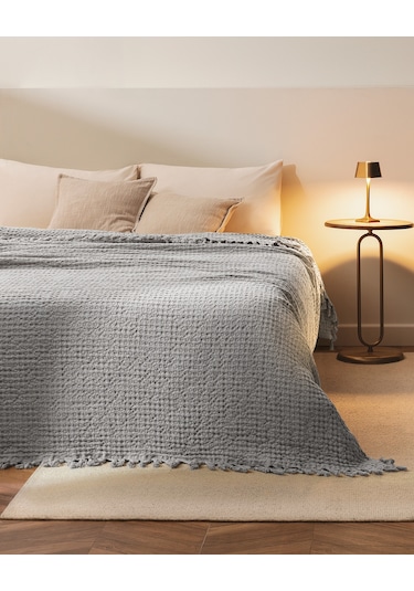 Madame Coco Mulette Çift Kişilik Yatak Örtüsü Yo0000000028çift Kişilik-gri Gri