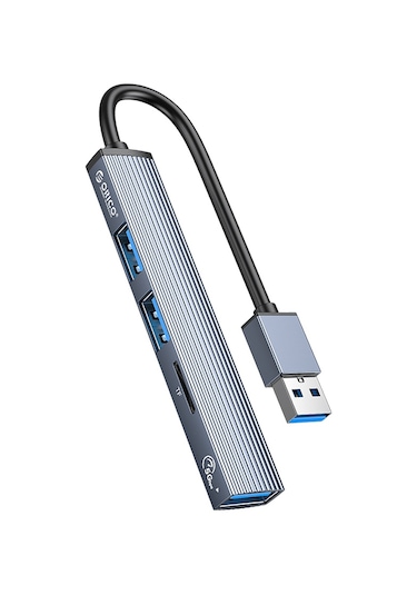 Orico 3 Portlu USB 3.0 Çoklayıcı TF Micro SD Kart Okuyucu Hub Alüminyum