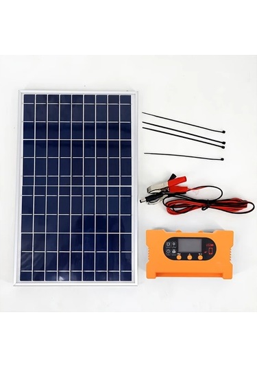 Dream011 Güneş Paneli İle 40a Kontrol Cihazı 10a 30a 40a 100a Kontrolör 12v 24v Usb 5v Şarj Taşınabilir Kamp Tekne Mobil Güç