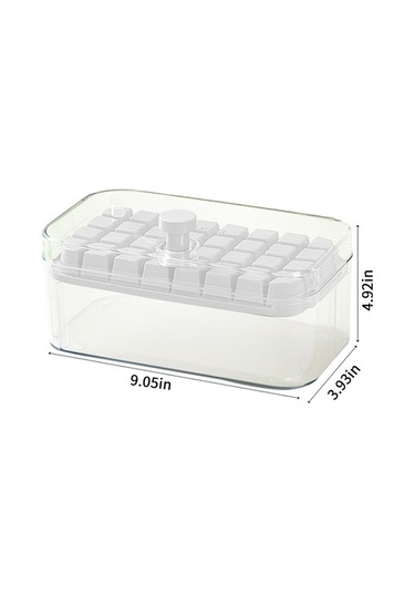 Besthome1 32 Adet Buz Kübük Molds, Basma Kapağı, Kolay Çıkarma, Ev & Ofis Pratik Buz Depolama Çok Renkli