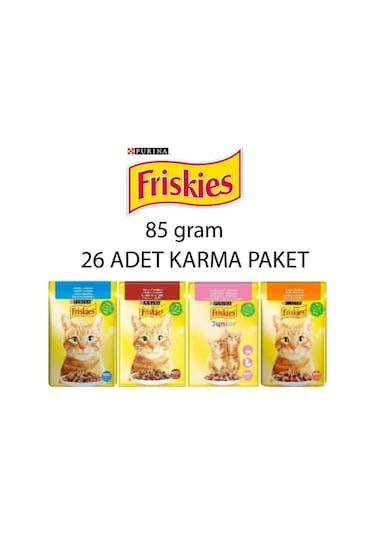 Friskies Kedi Konserve Maması Karma Paket 85 G x 26 Adet