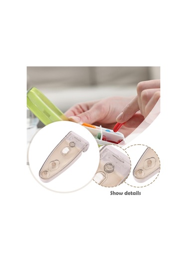 Suntek Taşınabilir Hap Alma Cihazı Çıkarıcı Kutu Açıcı Açık Gri