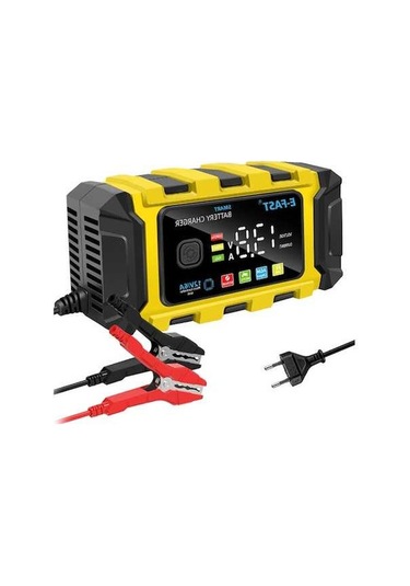 Pazly Otomatik 12v/6a Şarj Cihazı - Motosiklet & Araç Aküleri İçin Hızlı Şarj, Desülfatör, Bakım Modu