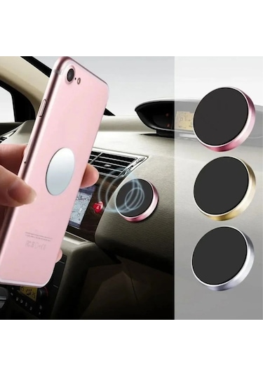 Zmc Bilişim Tüm Modellerle Uyumlu Manyetik Araç İçi Telefon Tutucu Çok Amaçlı Güçlü Mıknatıs Tutucu