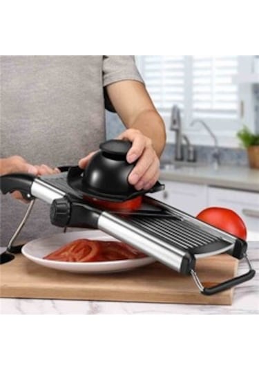 EPİNOX PROFESYONEL MANDOLİN CİPS DİLİMLEYİCİ (MD-05) Gümüş