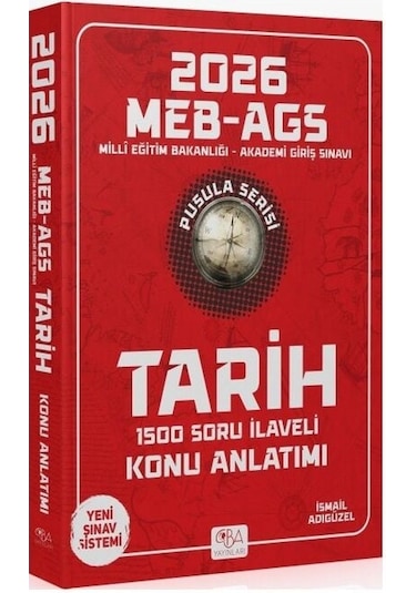 Cba Yayınları 2026 Meb-ags Tarihin Pusulası Konu Anlatımı - İsmail Adıgüzel Cba Yayınları