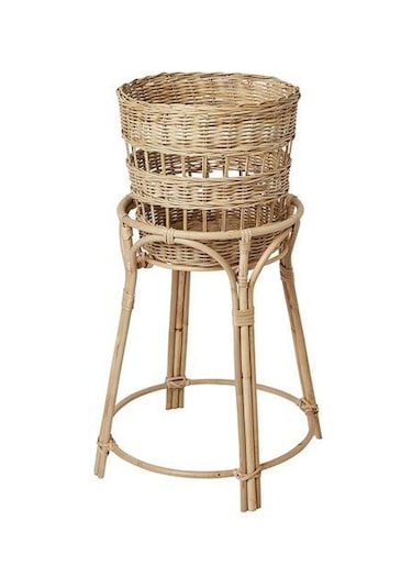 Çiçeklik Rattan, 66 cm MeridyenDukkan El Örmesi Doğal Çıkarılabil