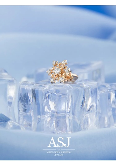 Asj Çocuk Kulak Küpeleri Altın Kar Tanesi Gümüş 925 315046445 Altın