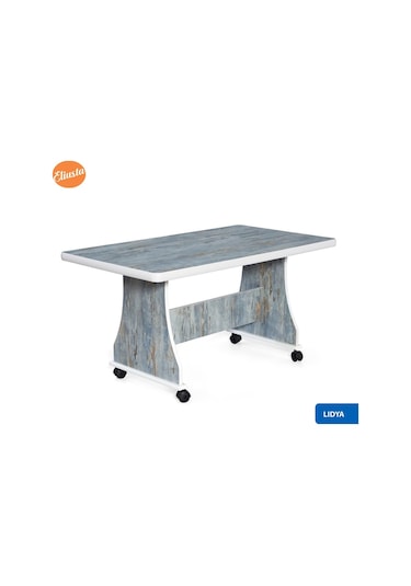 Tekerlekli Mdf Masa Orta Sehpa