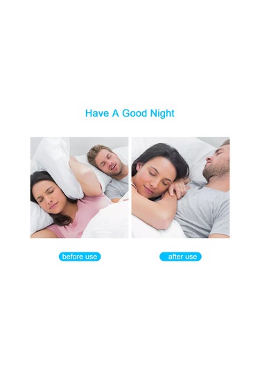 Hangfox Silikon Burun Tıkacı Uyku Konforu İçin Horlama Engeli 4'lü Mavi Set