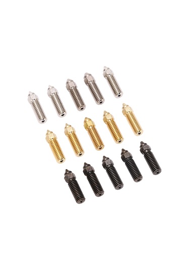 Tenfowee 15'li Hızlı 3d Yazıcı Nozzle Seti: 0.4-1.0mm Çaplar, 500 C Isı Dayanıklı, Creality K1/anycubic Vyper/sovol Sv06+ Uyumlu