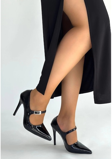 Tiej Siyah Rugan Stiletto Ayakkabı Çok Renkli
