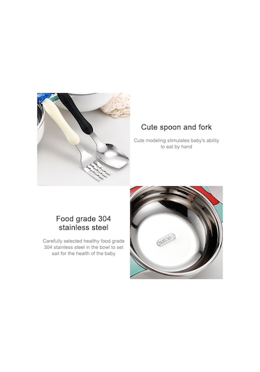 Sones 304 Paslanmaz Çelik Çocuk Araba Yemek Tabağı, Stil: Mavi Çıkarılabilir Ve Yıkanabilir