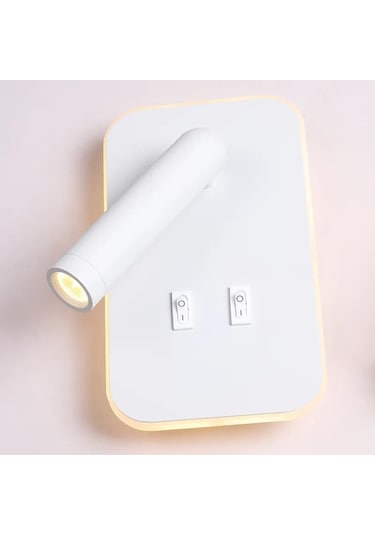 Cata 13 W Led Tuvalu Yatak Başı Aplik - Beyaz Işık 6500k-ct-5243b Beyaz