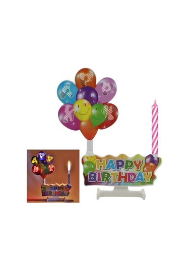 Led Işıklı Müzikli Doğum Günü Mumu. Pembe