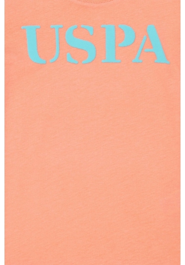 Çocuk Basic Bisiklet Yaka Tişört Somon