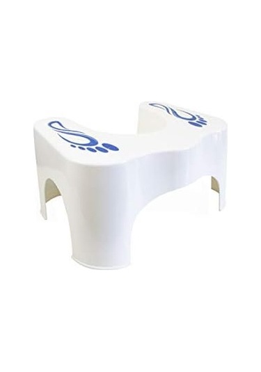 Klozet Taburesi, 44 X 21 X 31 Cm, Beyaz Siyah