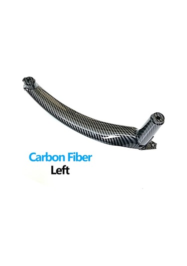 Karbon Fiber Sol Araba Ön Arka Sol Sağ İç Kapı İç Abs Çekme Kolu Kapak Trim