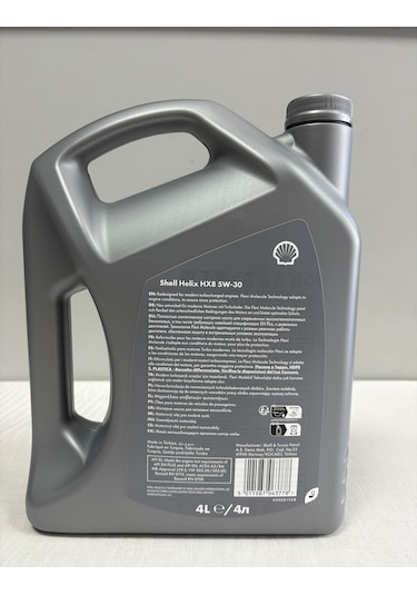 Helix Hx8 Synthetic 5w30 4l Motor Yağı Üretim Tarihi 2025