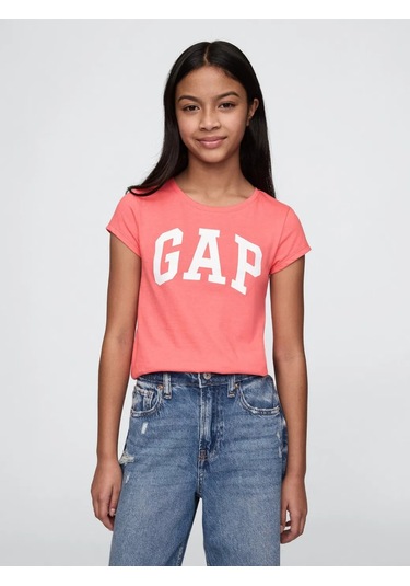 Kız Çocuk Gap Logo T-shirt Turuncu-6007 Turuncu