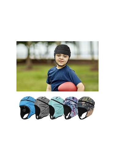 Geeroyoo Gençlik Yumuşak Ragbi Kaskı Çocuklar İçin Ayarlanabilir Futbol Ve Futbol Başlığı Hafif Koruyucu Spor Kaskı Kamuflaj Kamuflaj